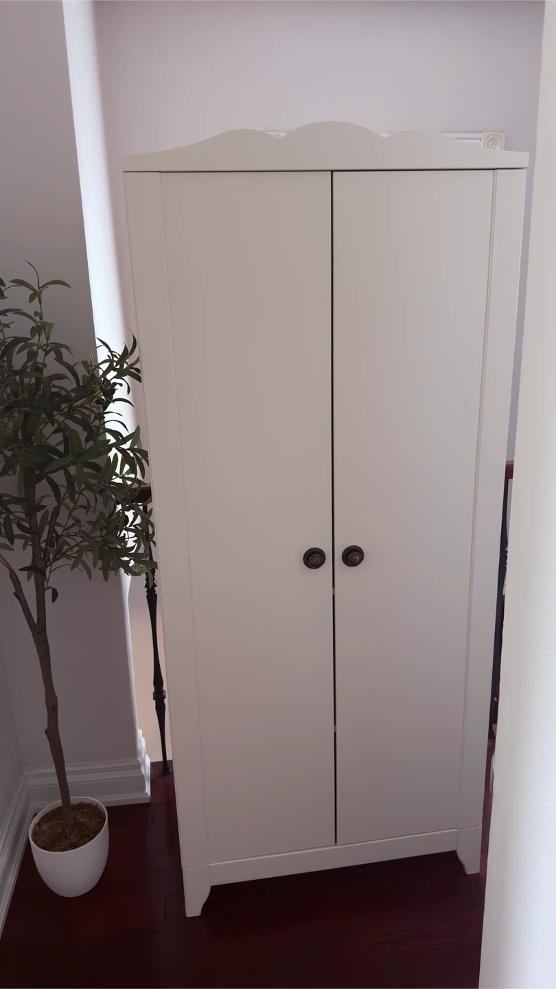 White Double Door Wardrobe