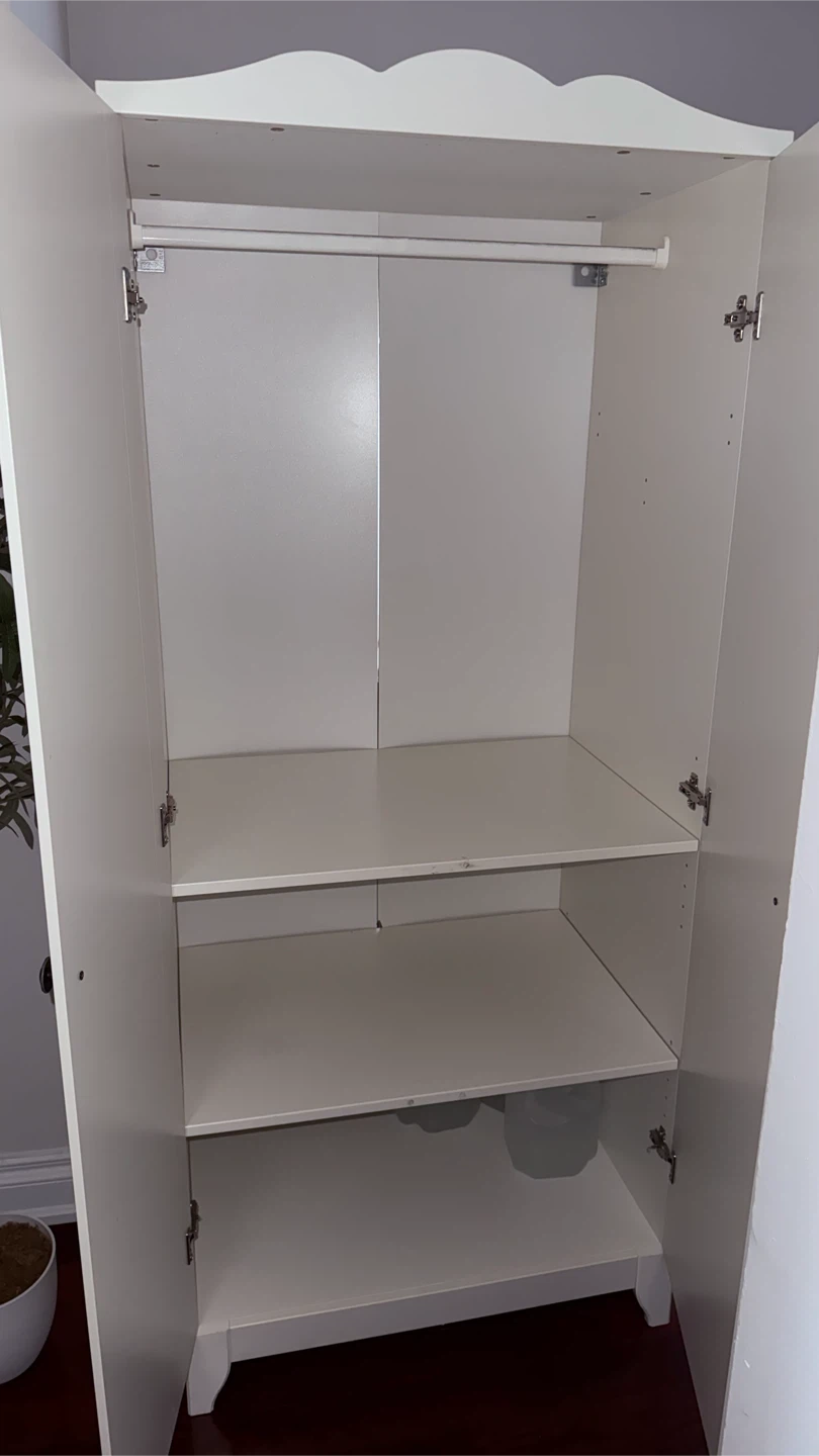White Double Door Wardrobe - photo 2