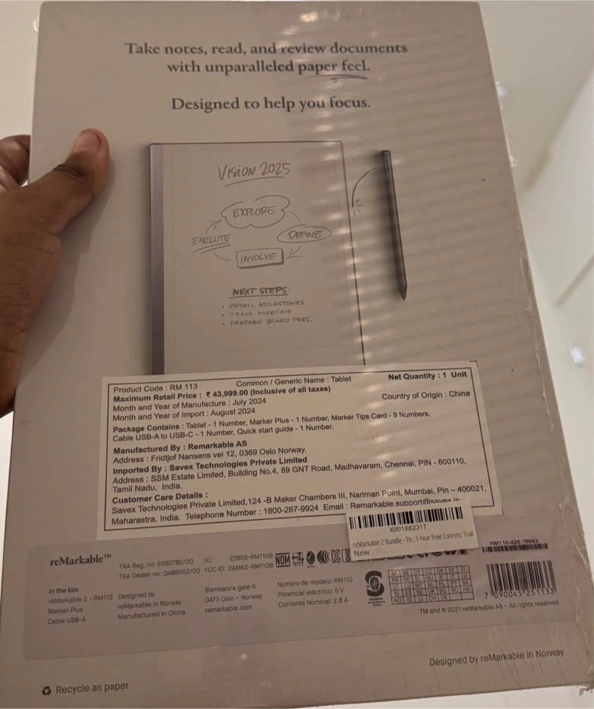 reMarkable 2 Paper Tablet Bundle with Marker Plus - photo 2