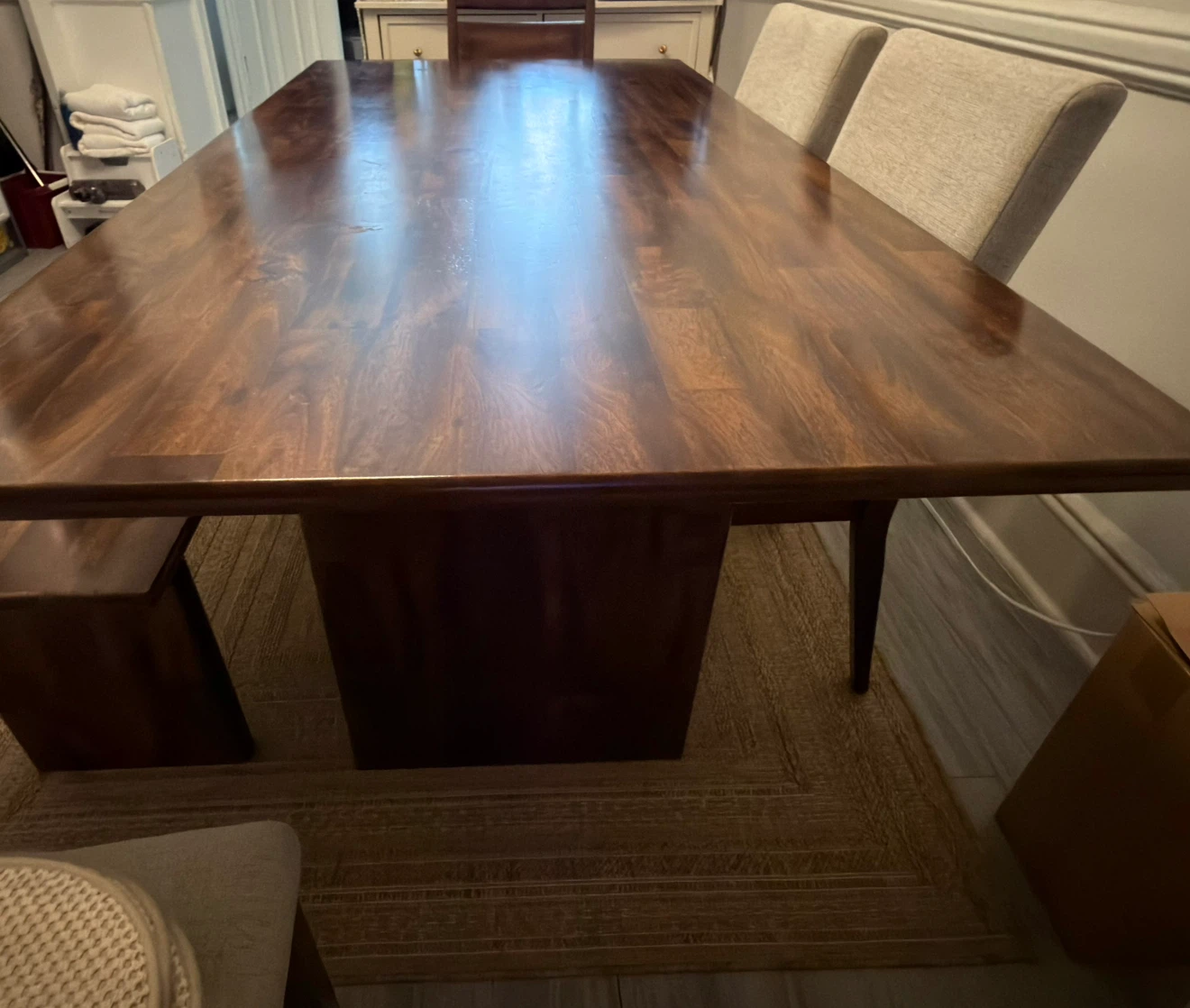 Mango 72" Brown Solid Wood Dining Table - photo 3