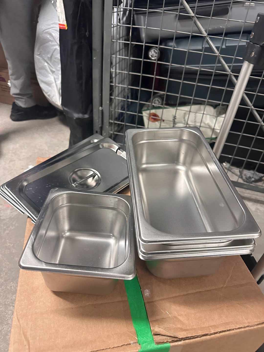 Stainless Steel Food Pans and Lids Set - photo 2