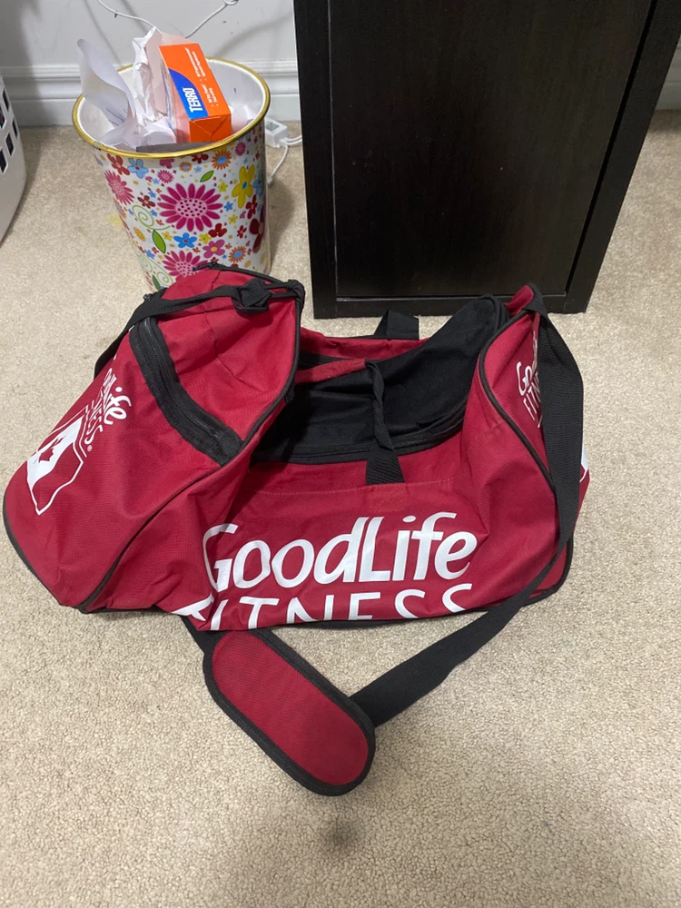 GoodLife Fitness Red Duffle Bag