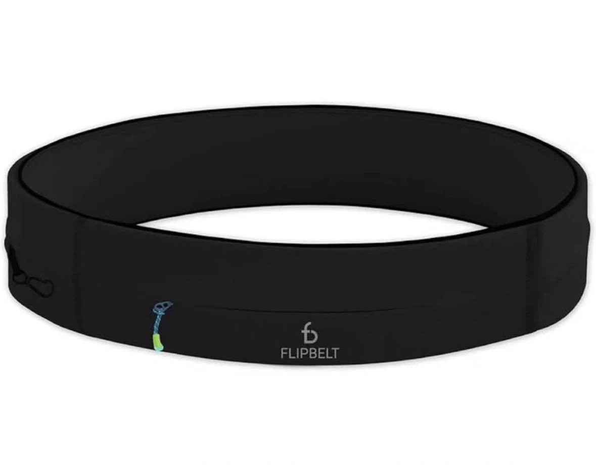 FlipBelt Running & Fitness Workout Belt, Black, Small, Black