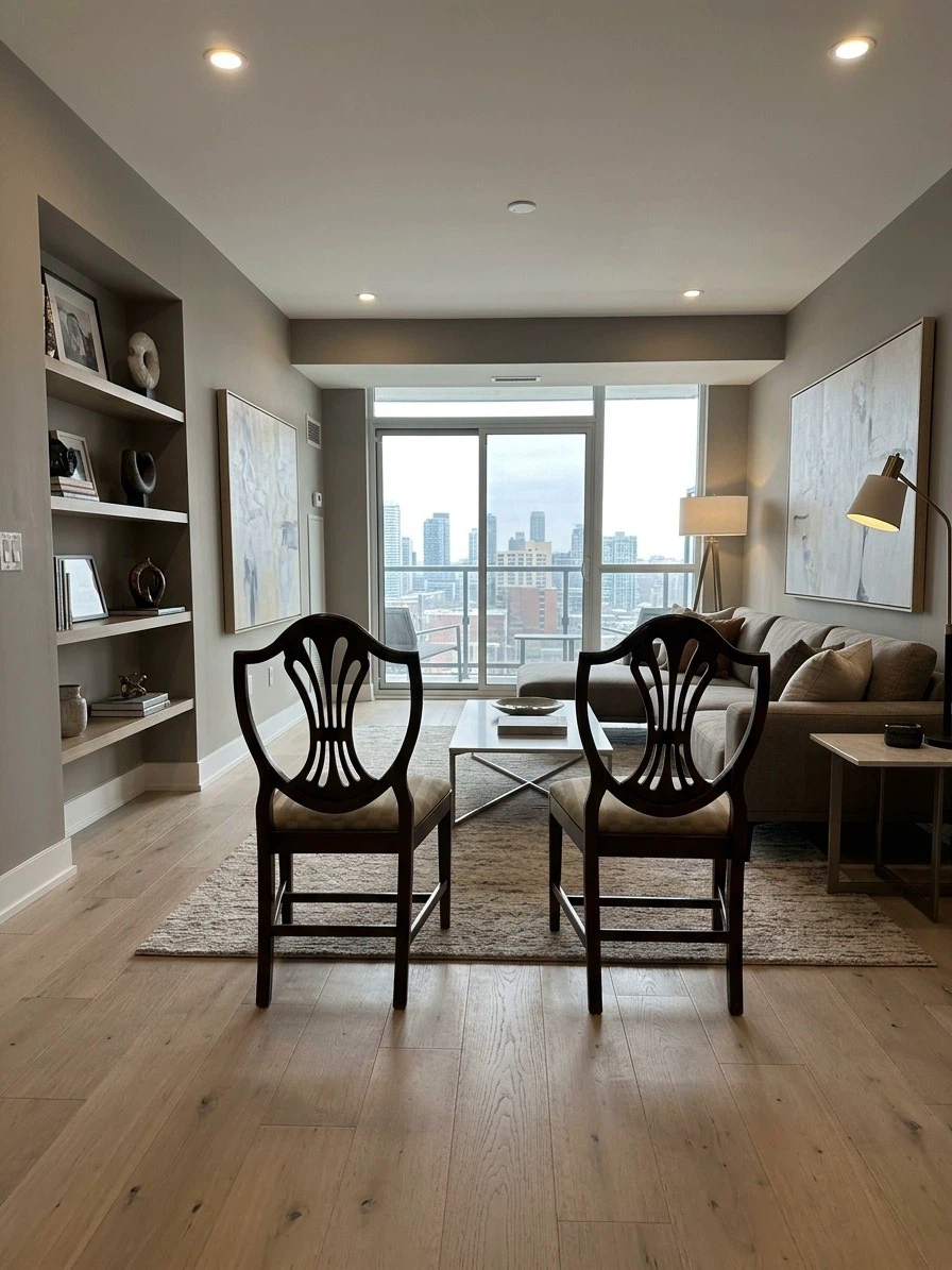 Pair of Wooden Dining Chairs