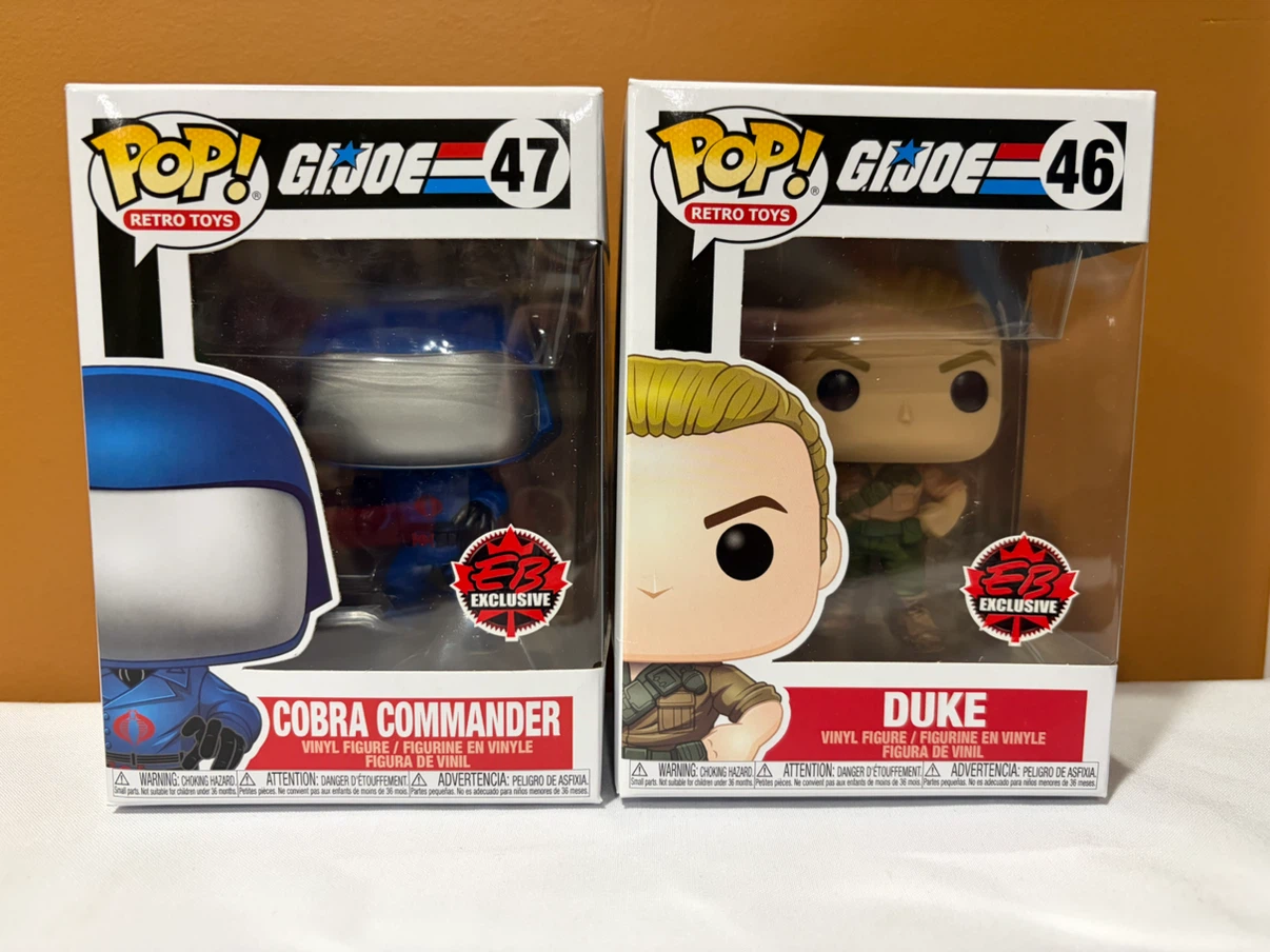 Cobra Commander & Duke Funko Pop! #46 & #47 - EB Games Exclusive