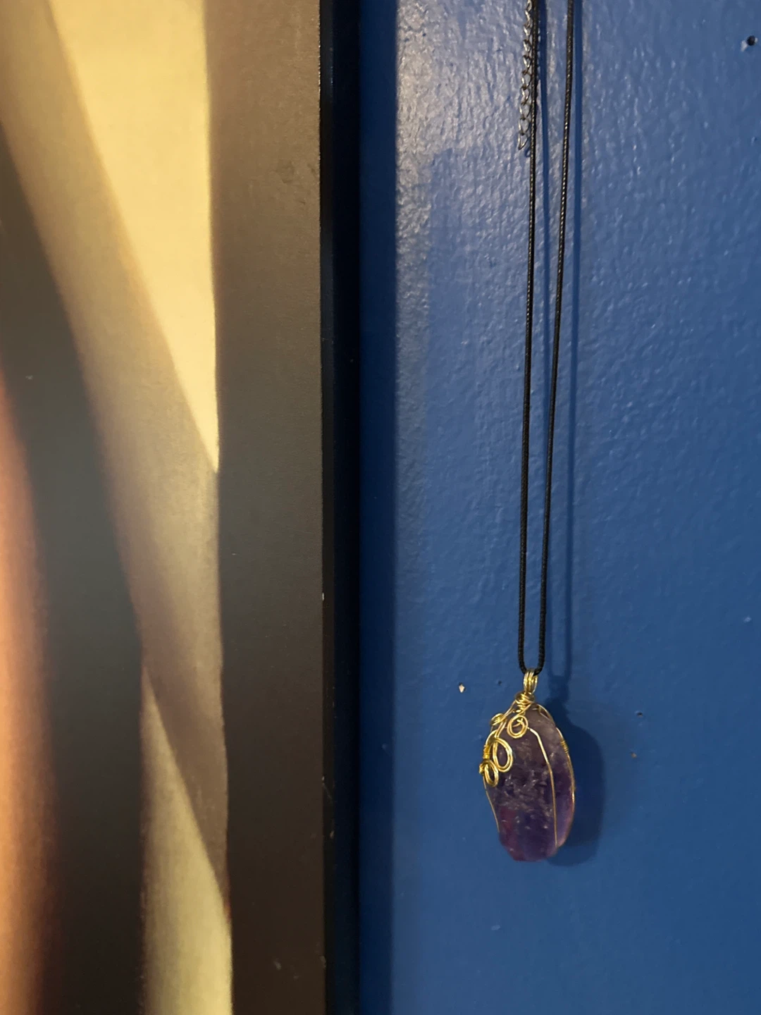 Wire-Wrapped Amethyst Crystal Necklace - photo 4