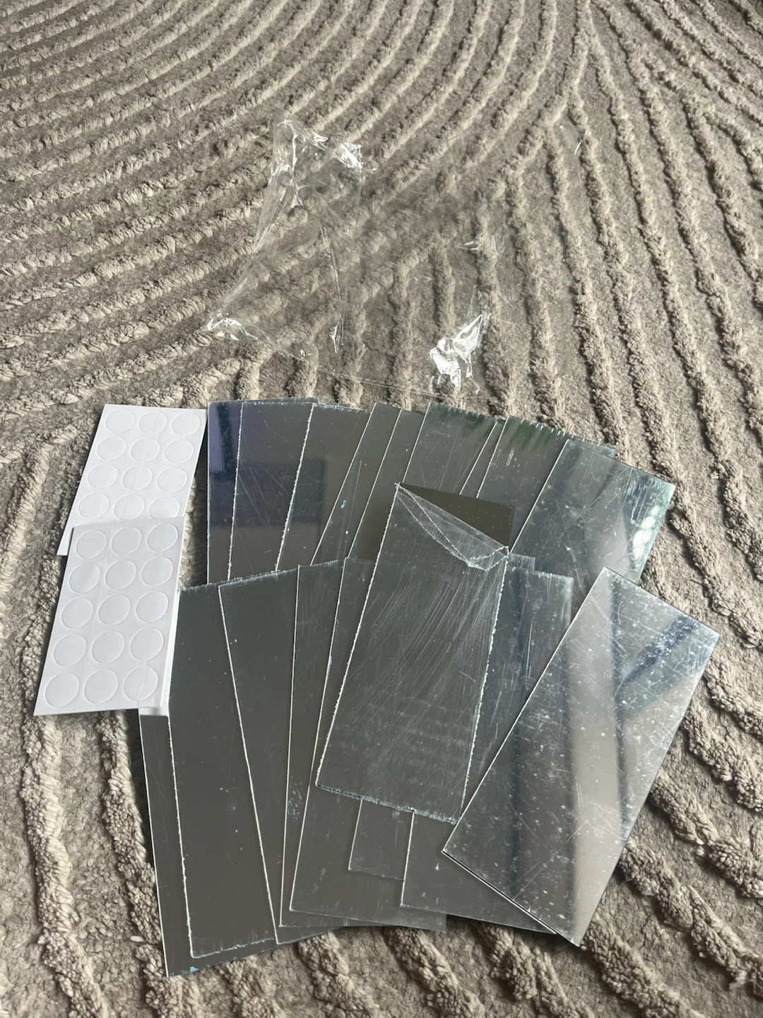 Set of 18 Adhesive Mirror Wall Tiles with protective film - photo 2