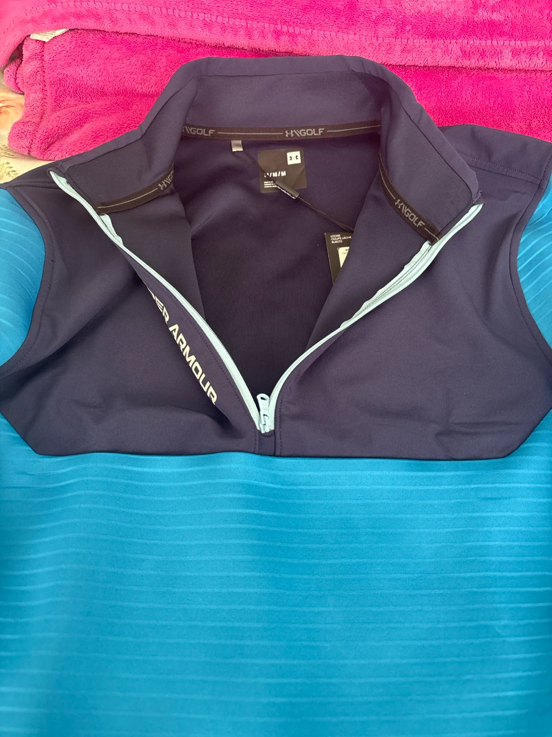 Under Armour Storm 1/2 Zip Pullover Men's Medium Blue - photo 3