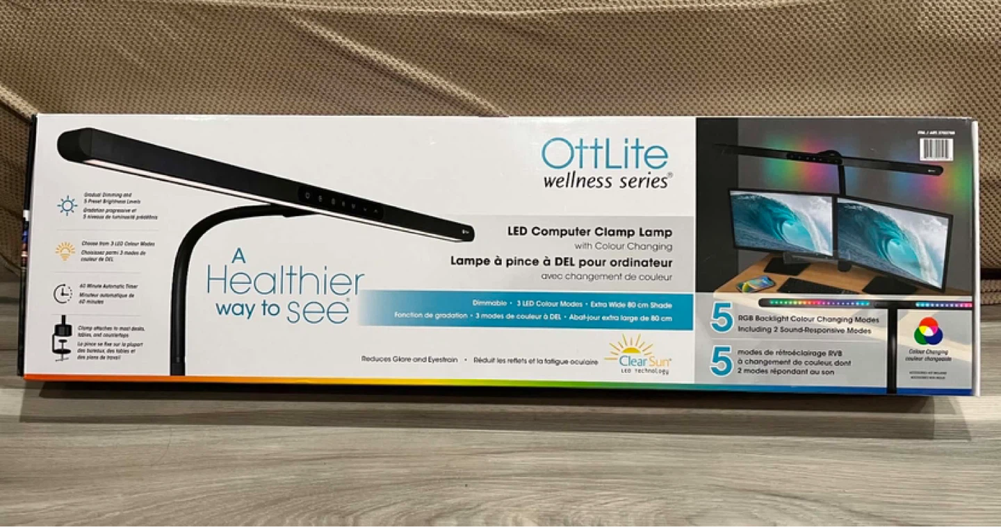 OttLite Wellness Series LED Computer Clamp Lamp - photo 2