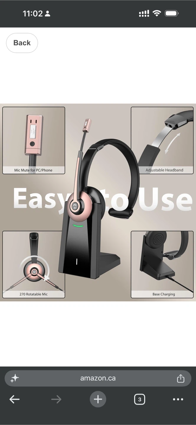 Earbay Wireless Headset with Microphone - photo 2