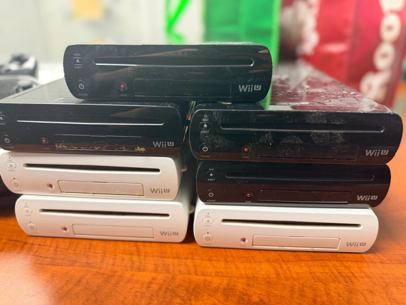 Lot of 6 Nintendo Wii U Consoles and Accessories - photo 2