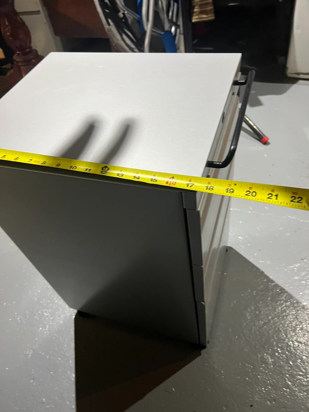 3-Drawer Metal Mobile Filing Cabinet - photo 2