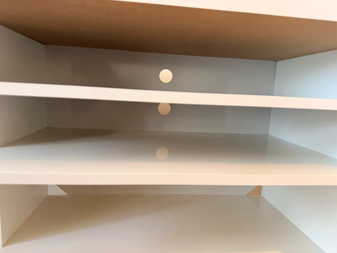 White Media Console with Storage - photo 5