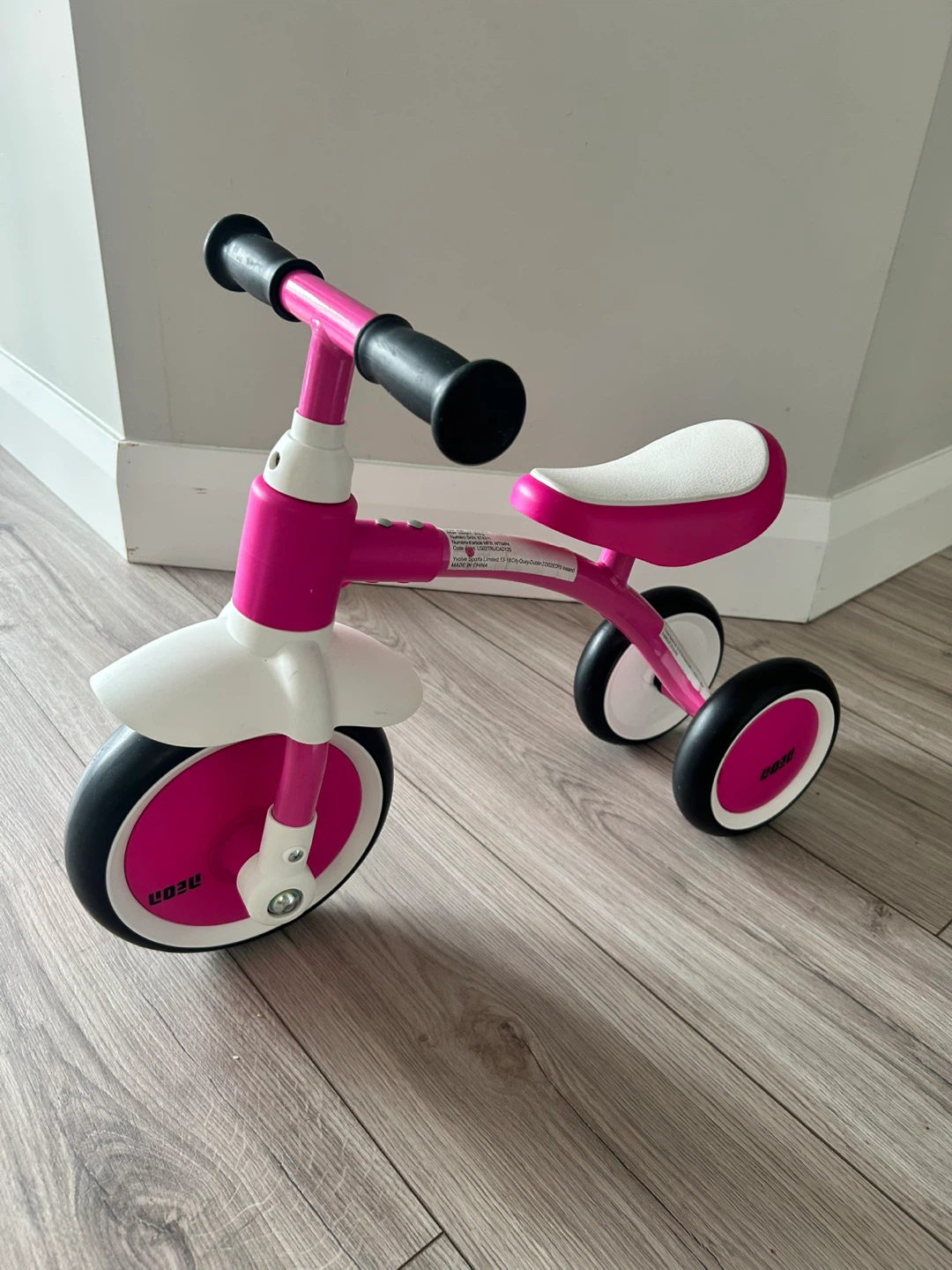 Pink Toddler Balance Trike