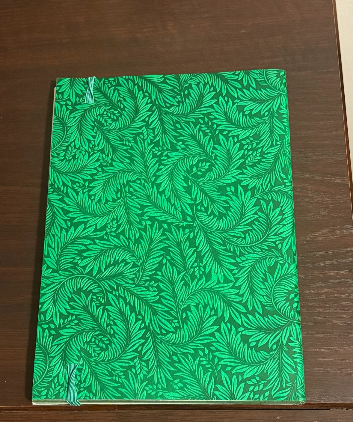 Green Leaf Pattern Hardcover Notebook - photo 2