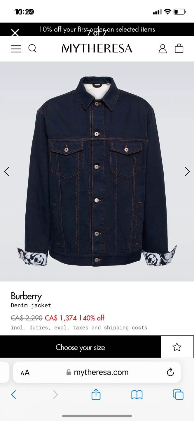 Burberry Denim Jacket
