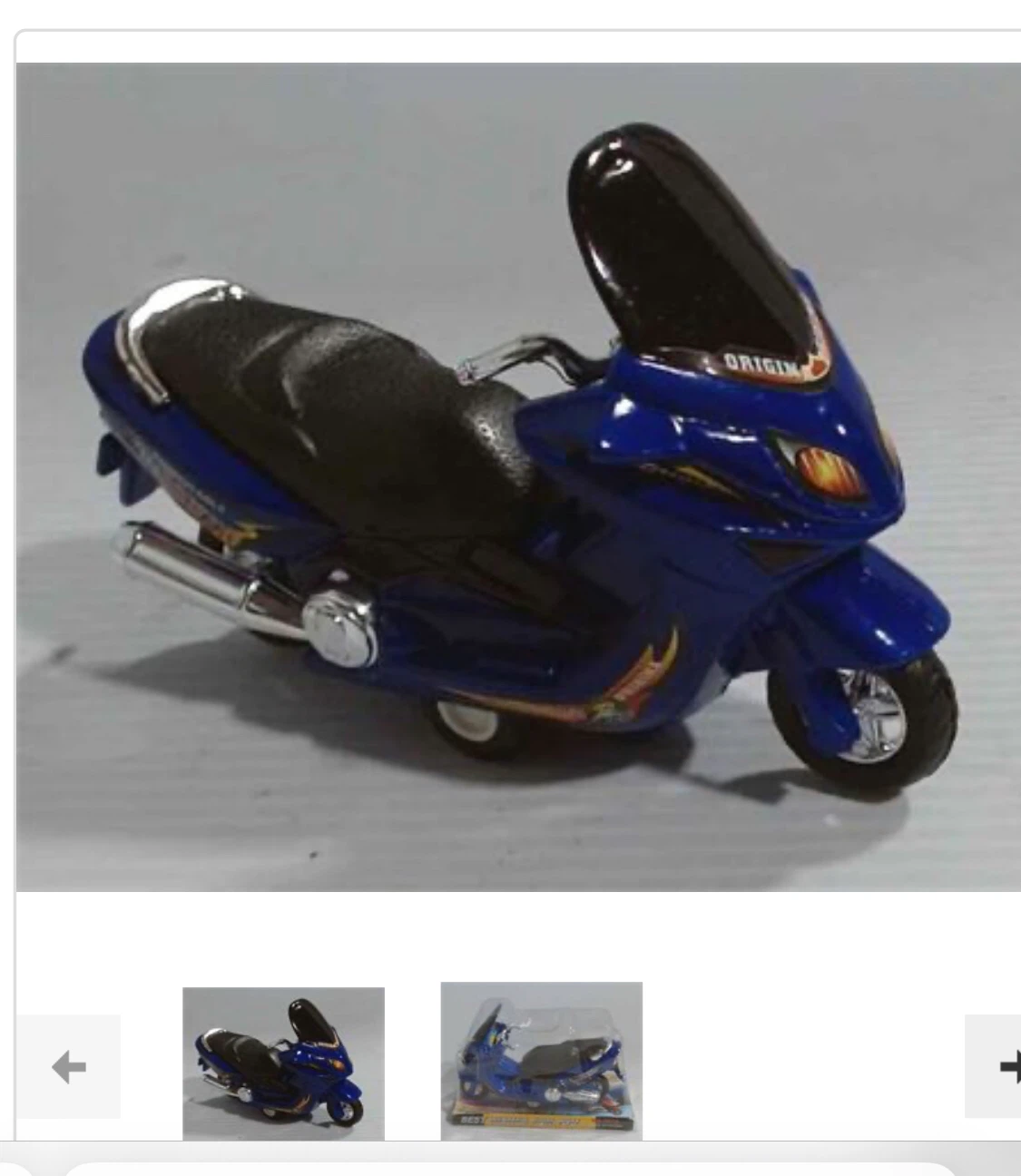 Blue Toy Motorcycle