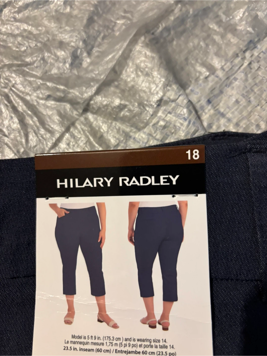 Hilary Radley Women's Navy Capris Size 18 - photo 2