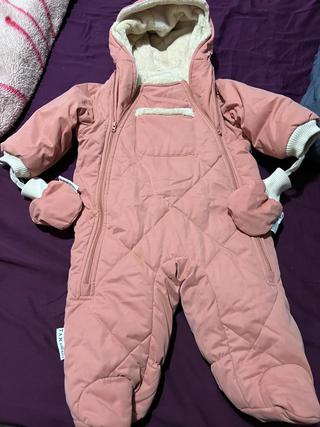 7 A.M. Enfant Benji Plush Snowsuit