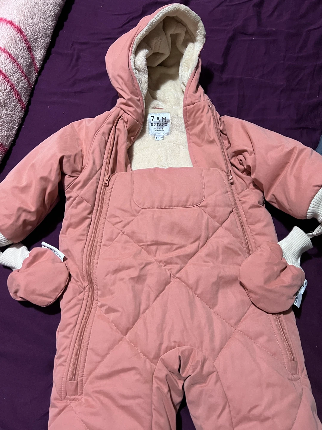 7 A.M. Enfant Benji Plush Snowsuit - photo 2
