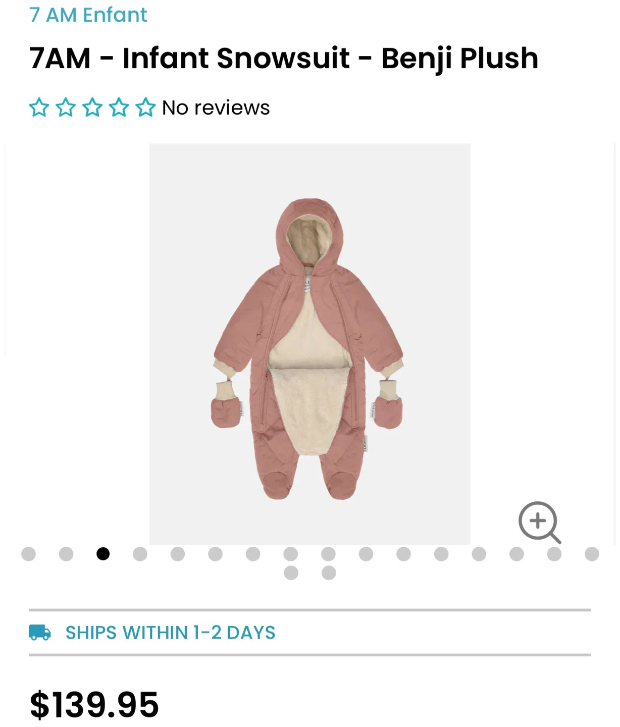 7 A.M. Enfant Benji Plush Snowsuit - photo 3