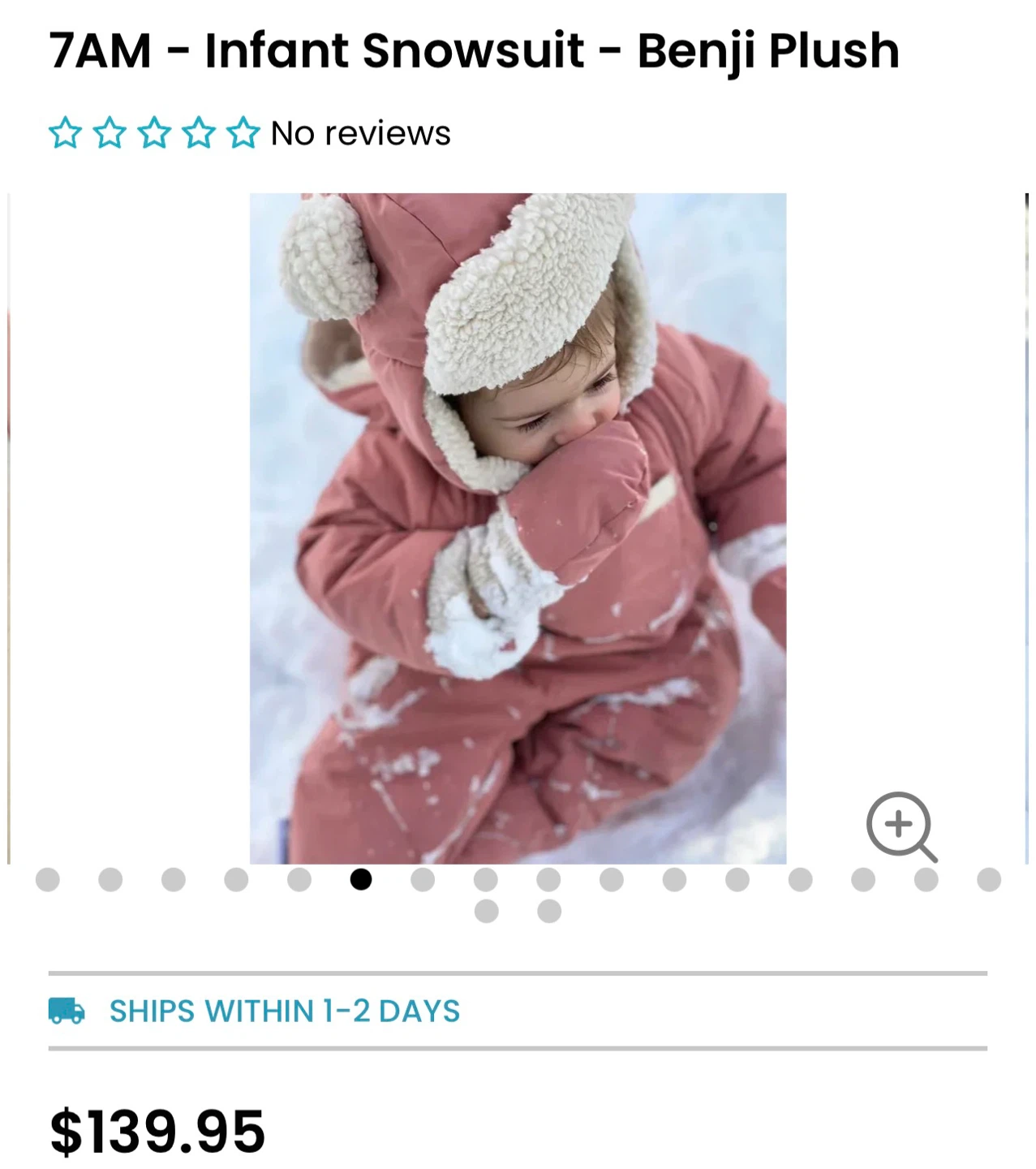 7 A.M. Enfant Benji Plush Snowsuit - photo 5