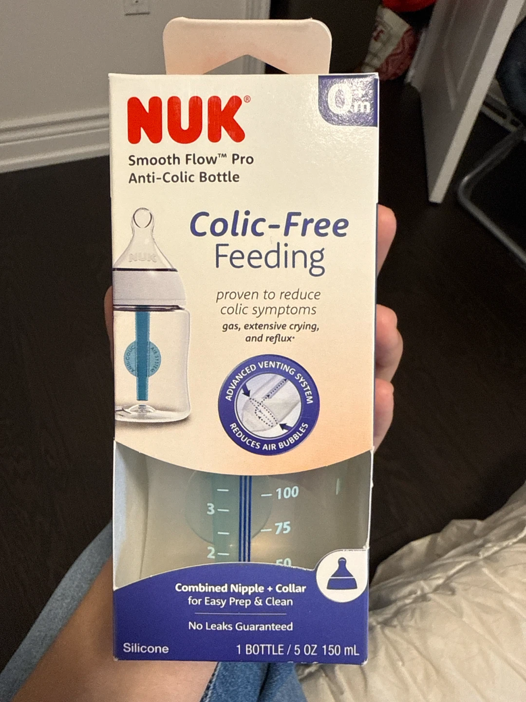 NUK Smooth Flow Pro Anti-Colic Bottle - 5 oz / 150 mL