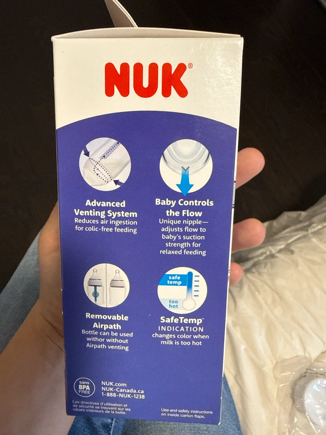 NUK Smooth Flow Pro Anti-Colic Bottle - 5 oz / 150 mL - photo 2