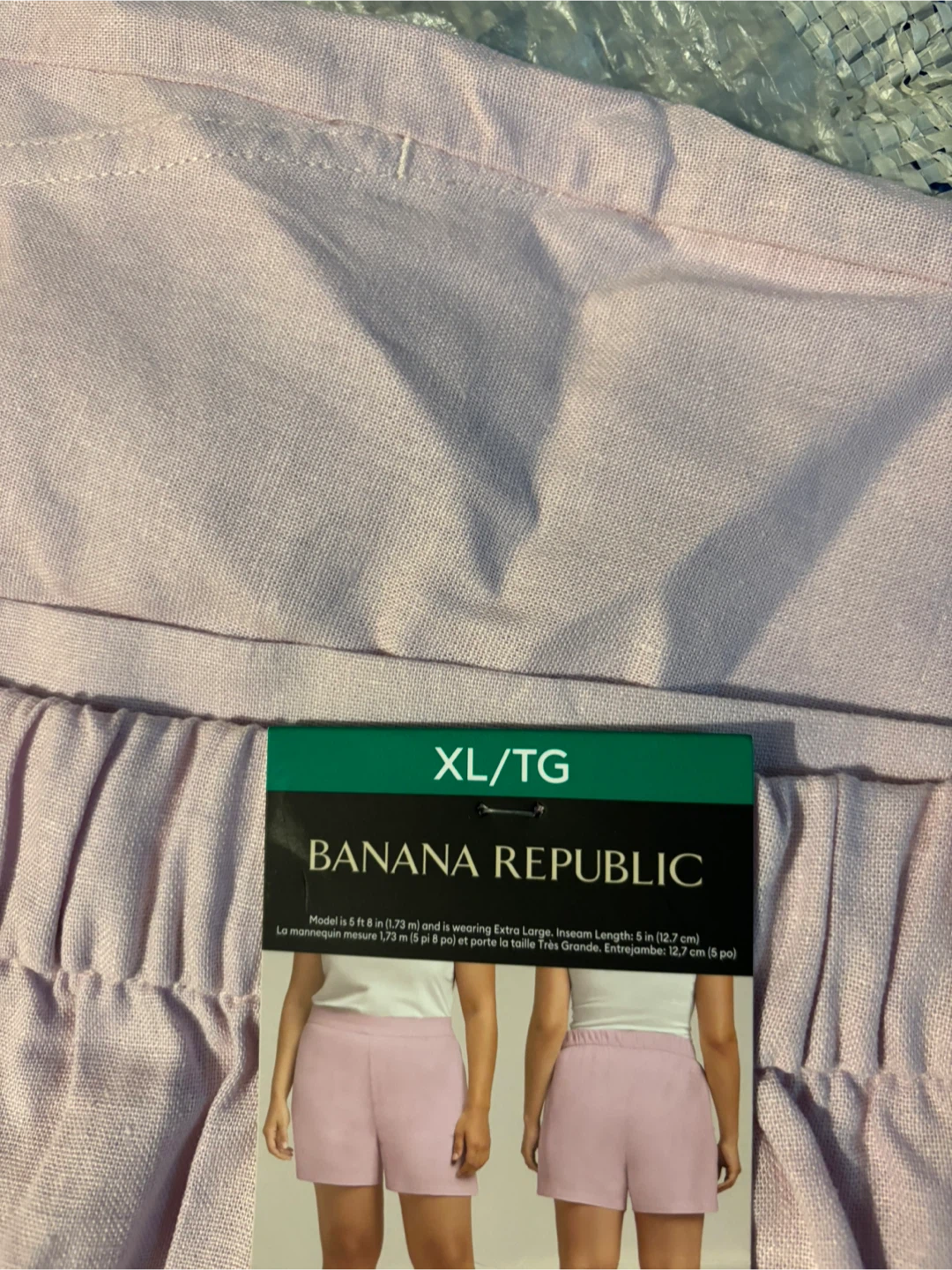 Banana Republic Pink Linen Blend Shorts XL - photo 2