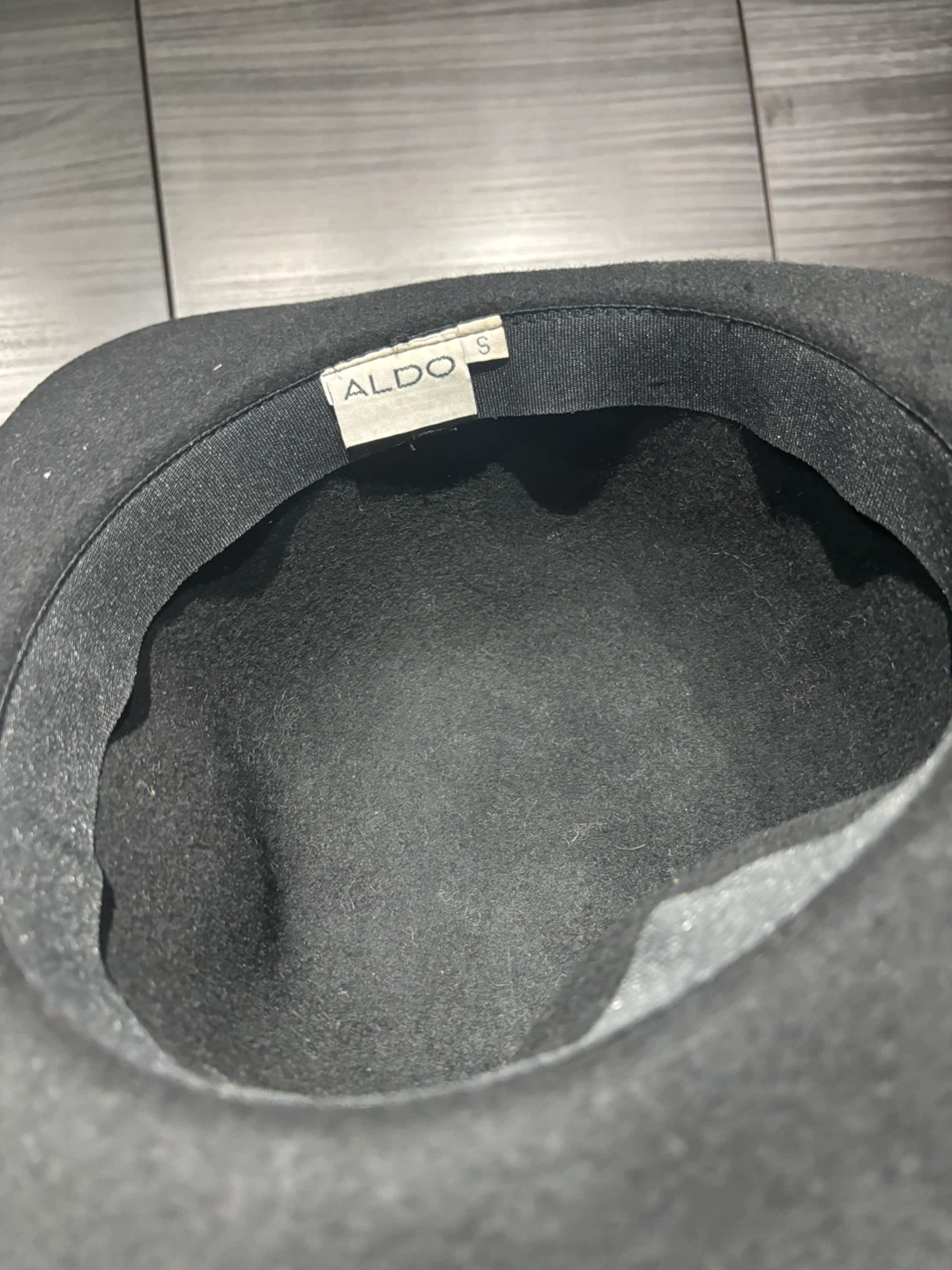 ALDO Black Felt Fedora Hat - photo 2
