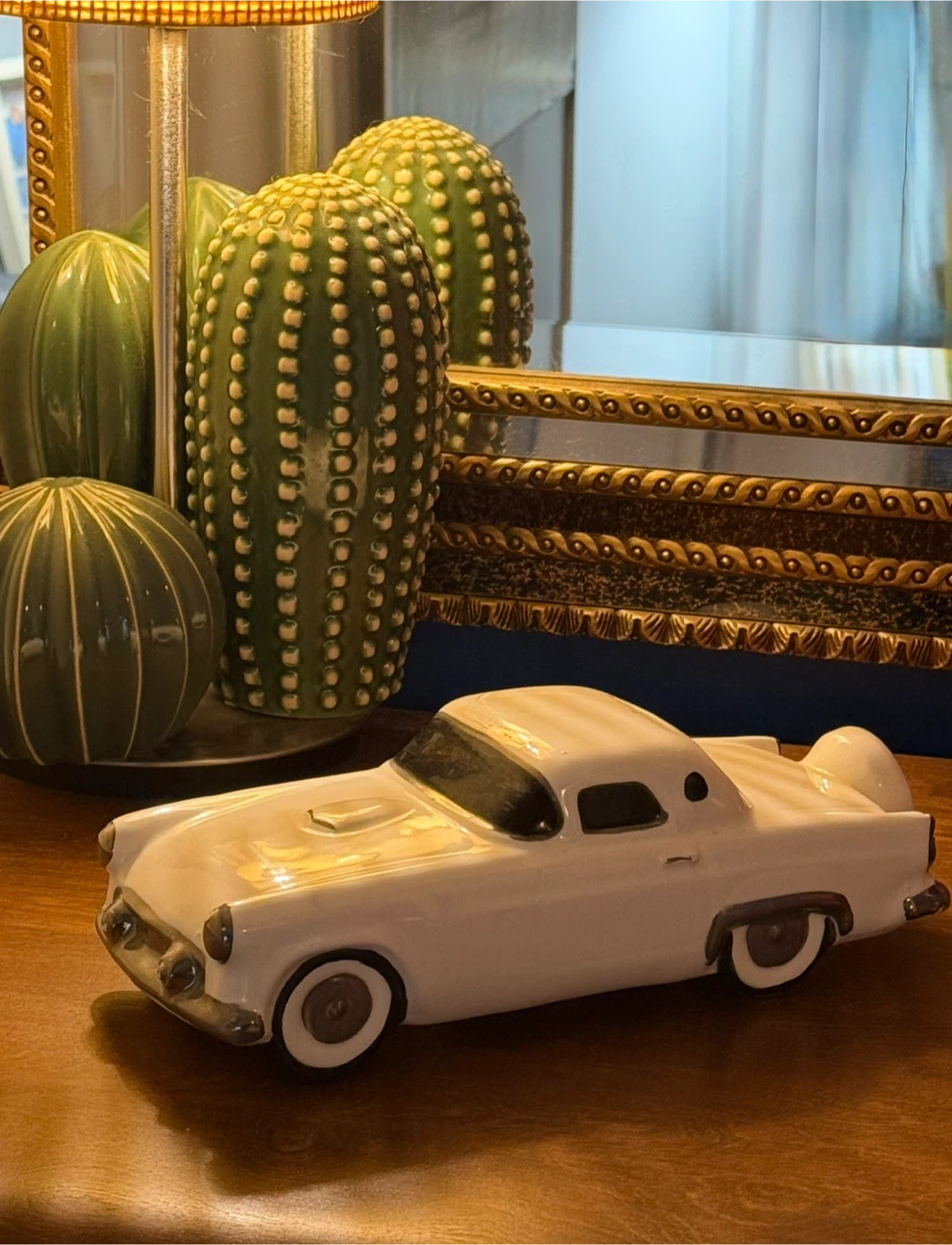 Vintage Ceramic Classic Car Coin Bank