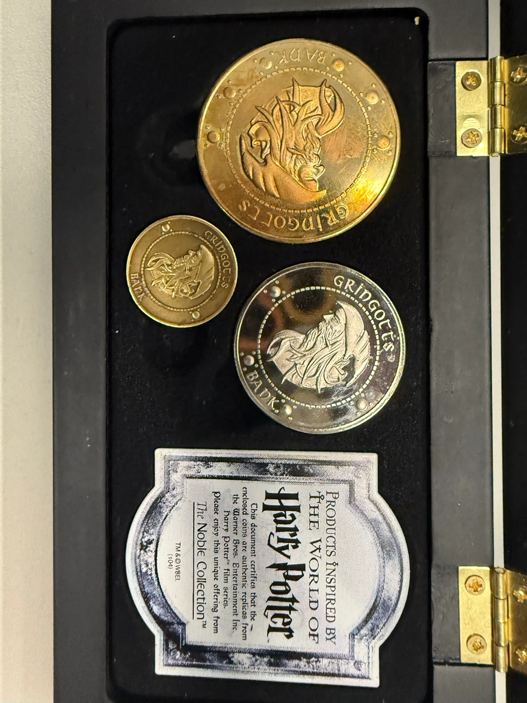 Harry Potter Gringotts Coin Set by The Noble Collection