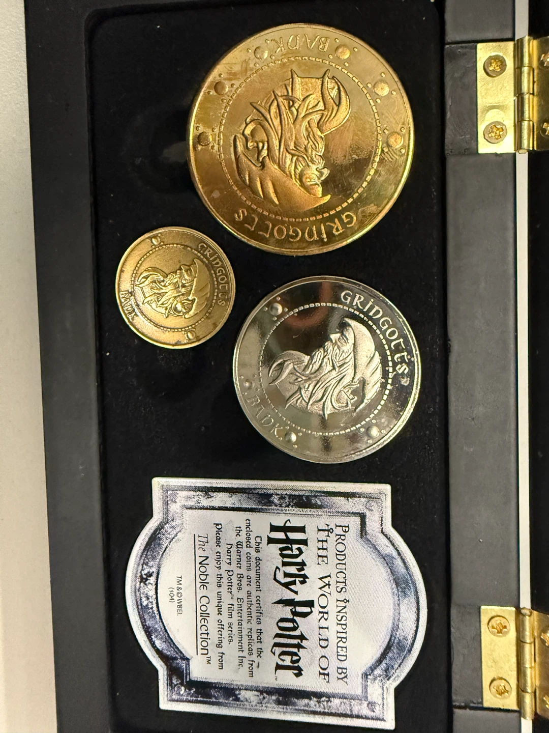 Harry Potter Gringotts Coin Set by The Noble Collection - photo 2