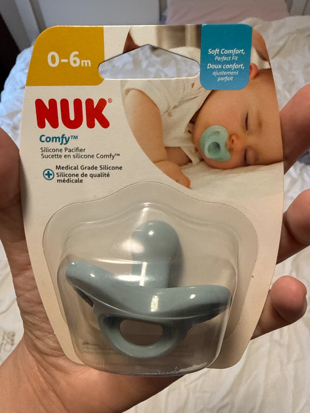NUK Comfy Silicone Pacifier 0-6 Months
