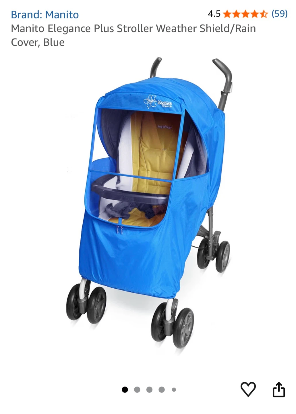 Manito Elegance Plus Stroller Weather Shield