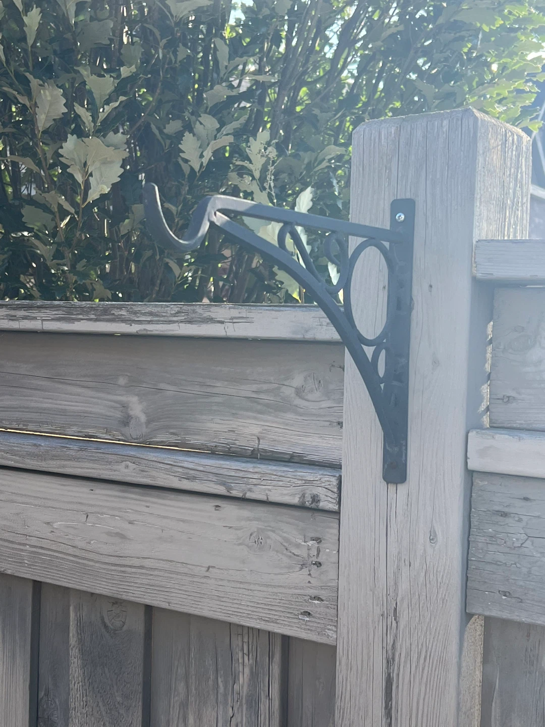 Black Metal Hanging Basket Bracket - photo 5