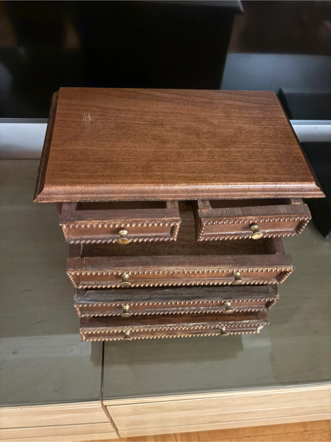 Vintage Wooden Mini Chest of Drawers - photo 2