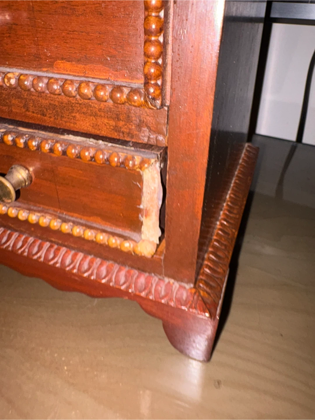 Vintage Wooden Mini Chest of Drawers - photo 4