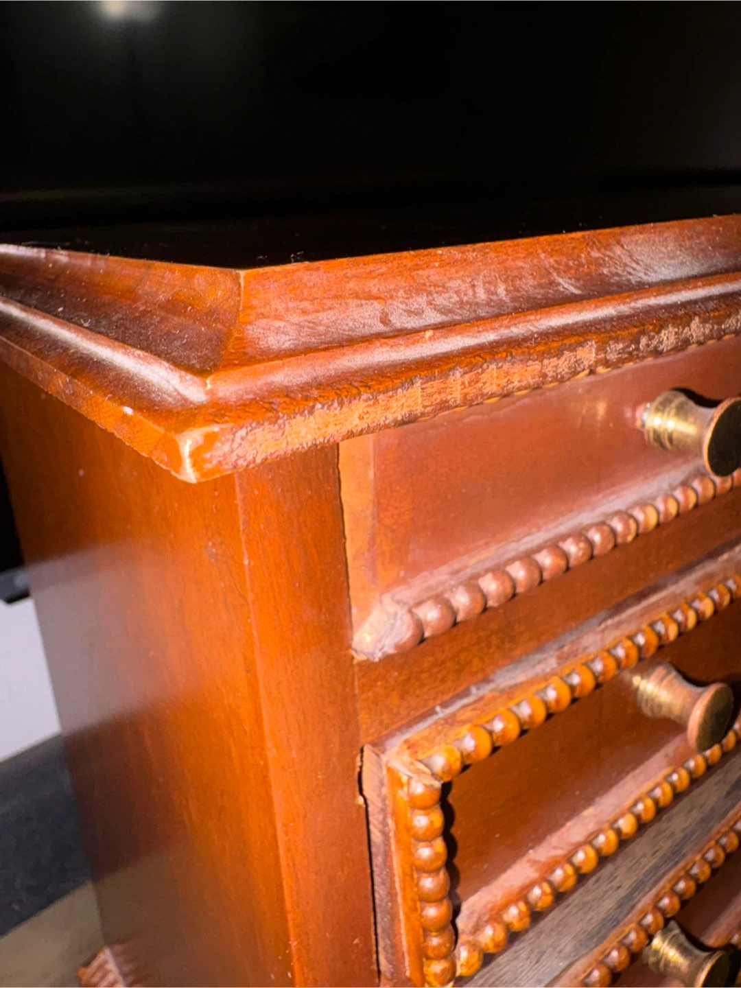 Vintage Wooden Mini Chest of Drawers - photo 5
