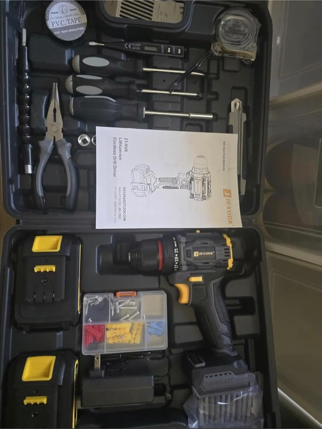 21V Cordless Drill Driver Kit