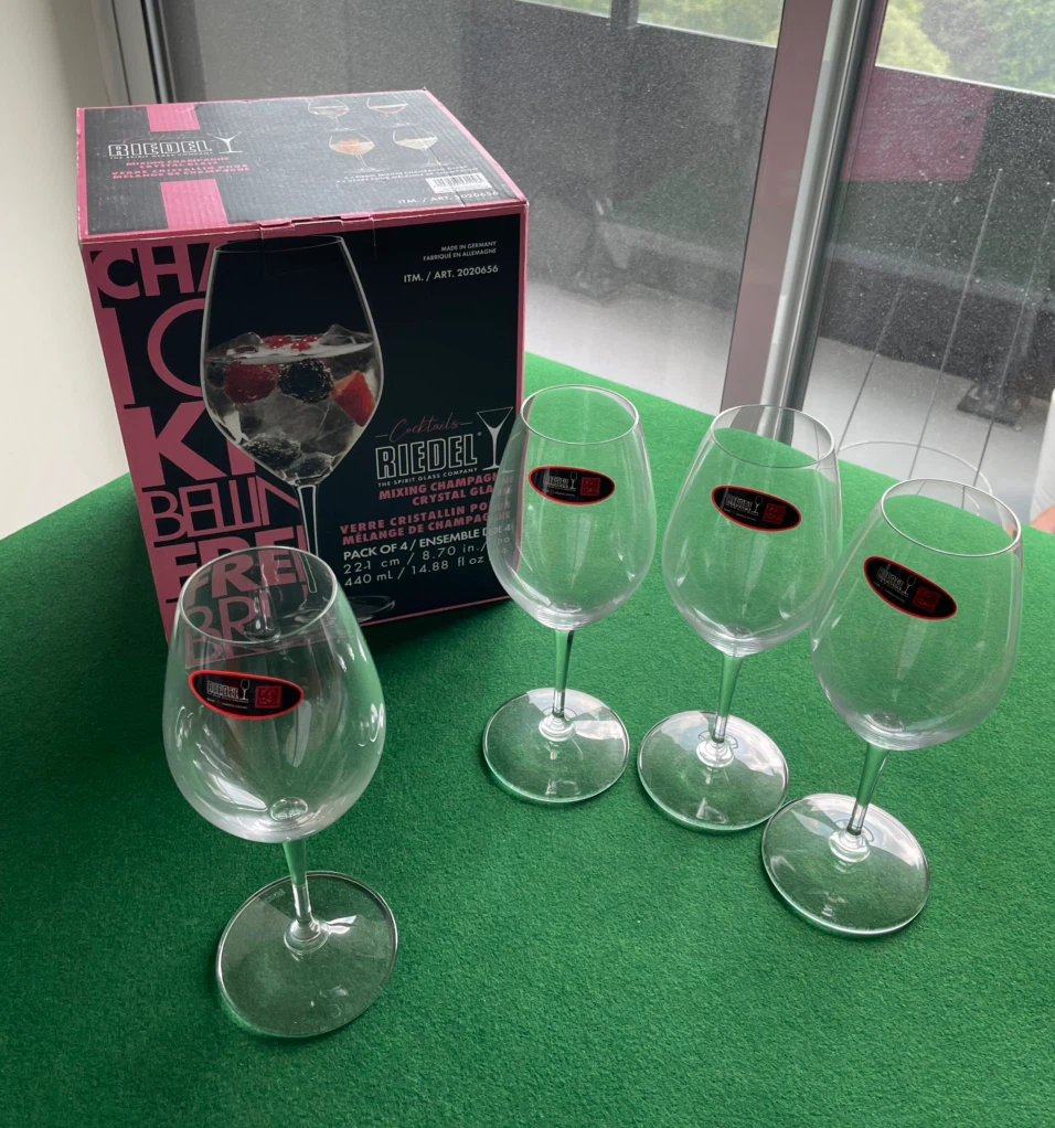 Riedel Mixing Champagne Crystal Glasses - Pack of 4