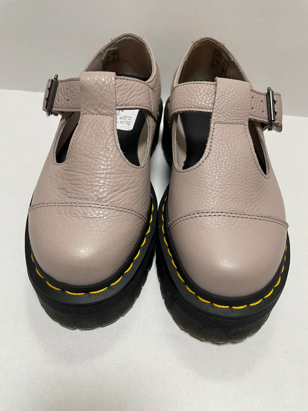 Dr. Martens Pink Mary Jane Platform Shoes
