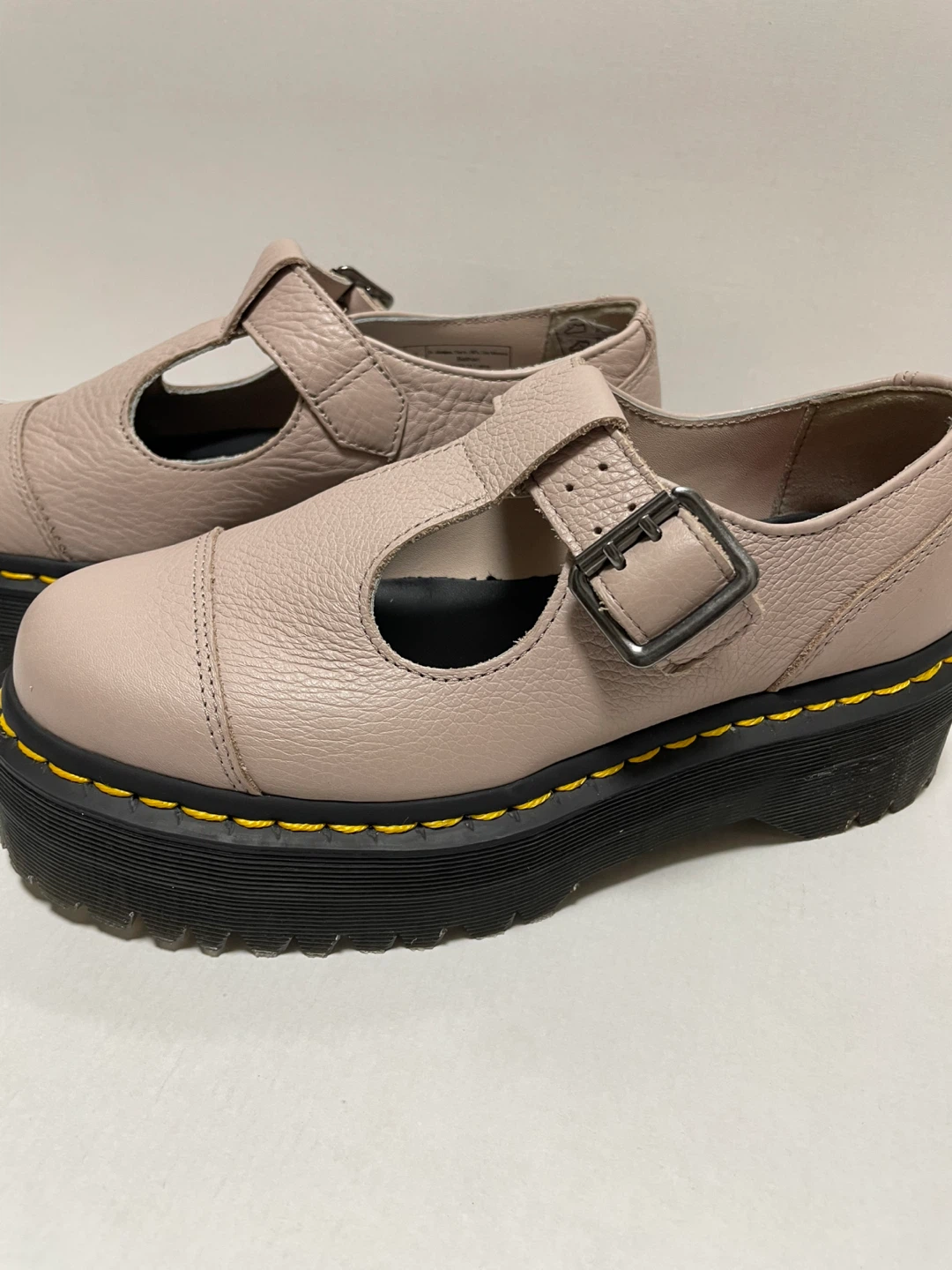 Dr. Martens Pink Mary Jane Platform Shoes - photo 2