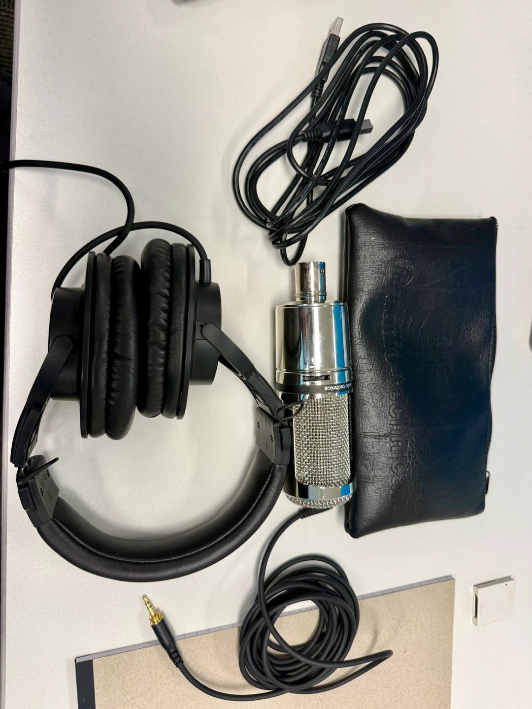 Audio-Technica Set: Mic + Brand-New Headphones