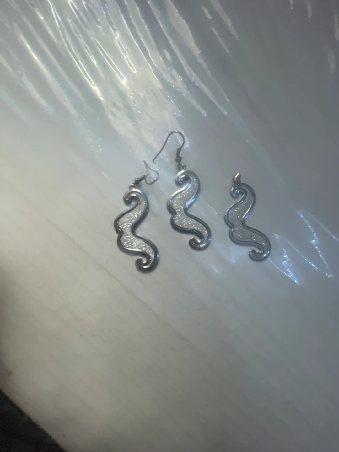 Silver Swirl Earrings and Pendant