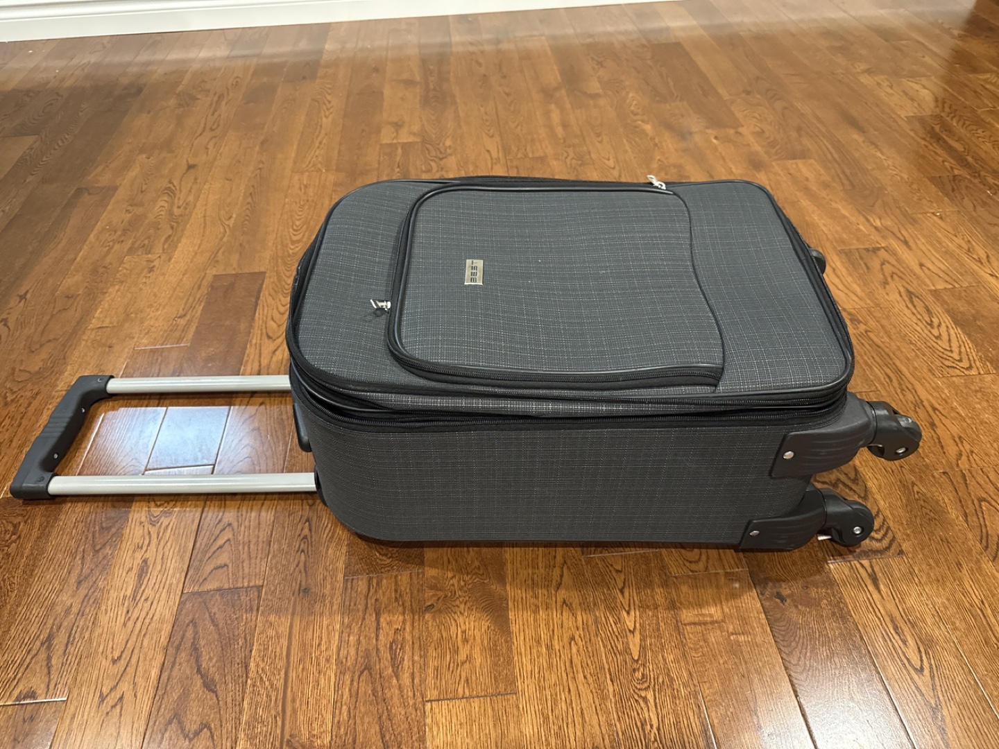 Grey Rolling Carry-on with Extendable Handle - photo 3