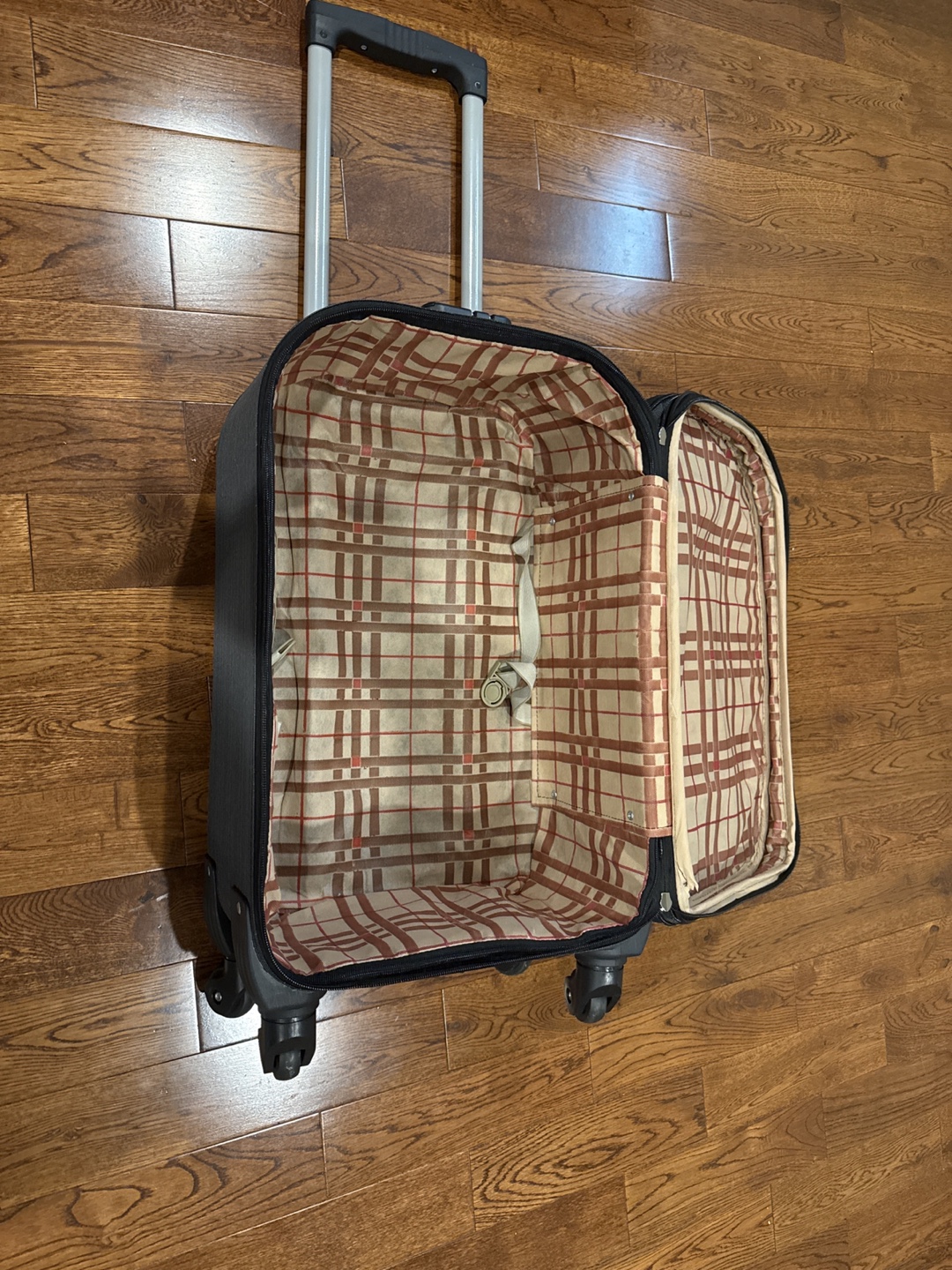 Grey Rolling Carry-on with Extendable Handle - photo 2
