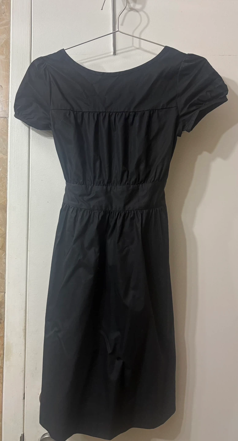 Theory Black Dress NWT 2  Open Square Mini