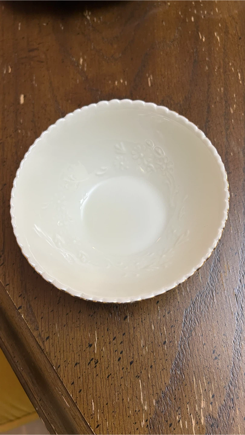 The Crown Classics Cream Embossed Bowl