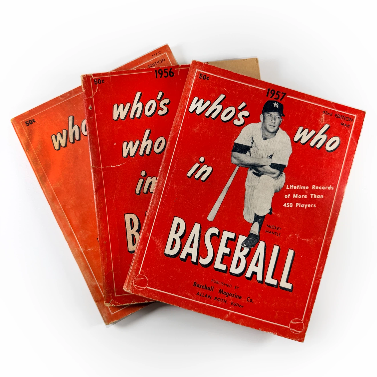 1955-57 Who’s Who in Baseball Magazines